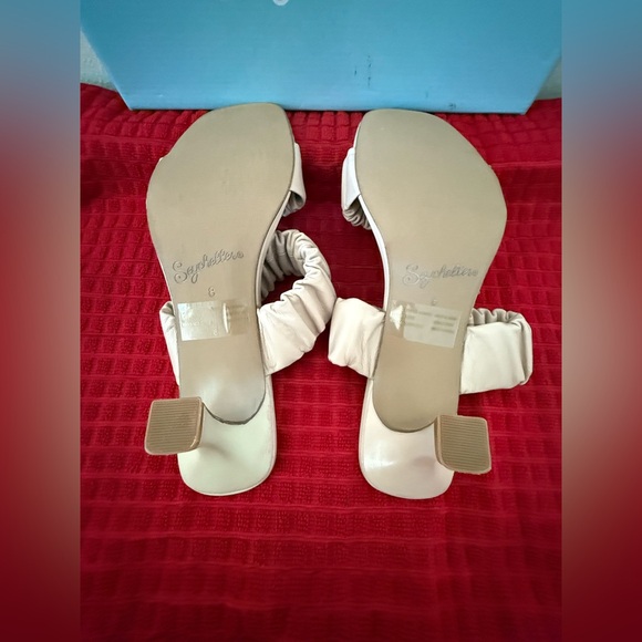 Seychelles Leeward heel in ivory leather size 8. - Picture 5 of 7